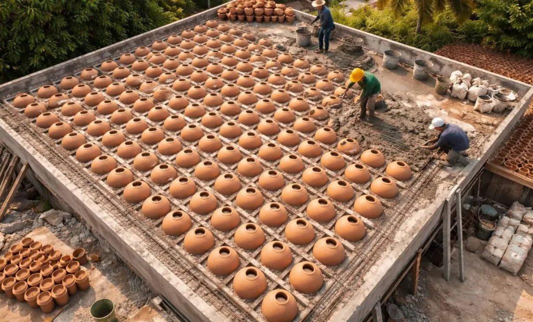 Izolația acoperișului cu vase de lut în Thailanda. Tradiție, sustenabilitate și eficiență energetică