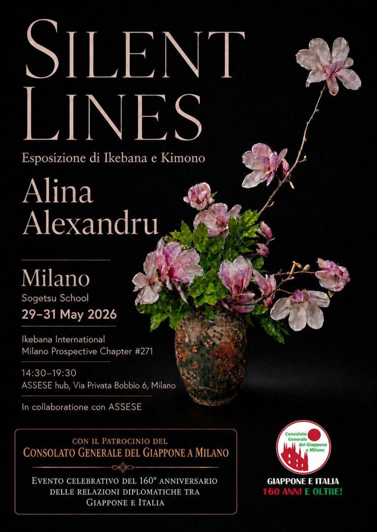 Alina Alexandru aduce arta ikebana la Milano prin expoziția „Silent Lines” Alina Alexandru aduce arta ikebana la Milano prin expoziția „Silent Lines”