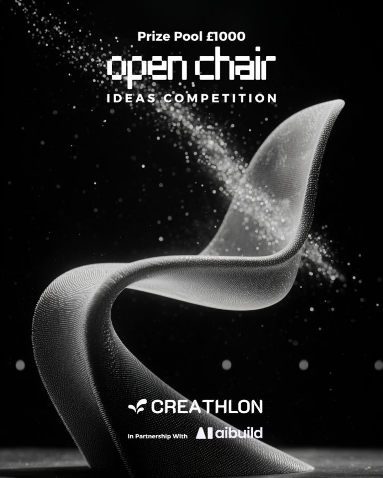 Creathlon lansează o competiție internațională pentru designul unui scaun imprimabil 3d.