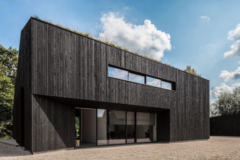 Arhitectura din lemn ars; tehnica japoneză Shou Sugi Ban