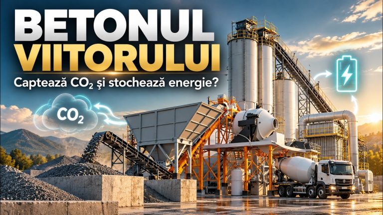 Betonul viitorului care poate capta CO₂ și stochează energie/VIDEO